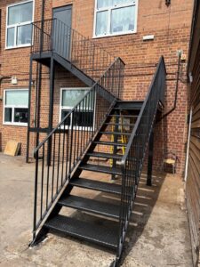 External Fire Escape Descaling at St George’s, Wallasey