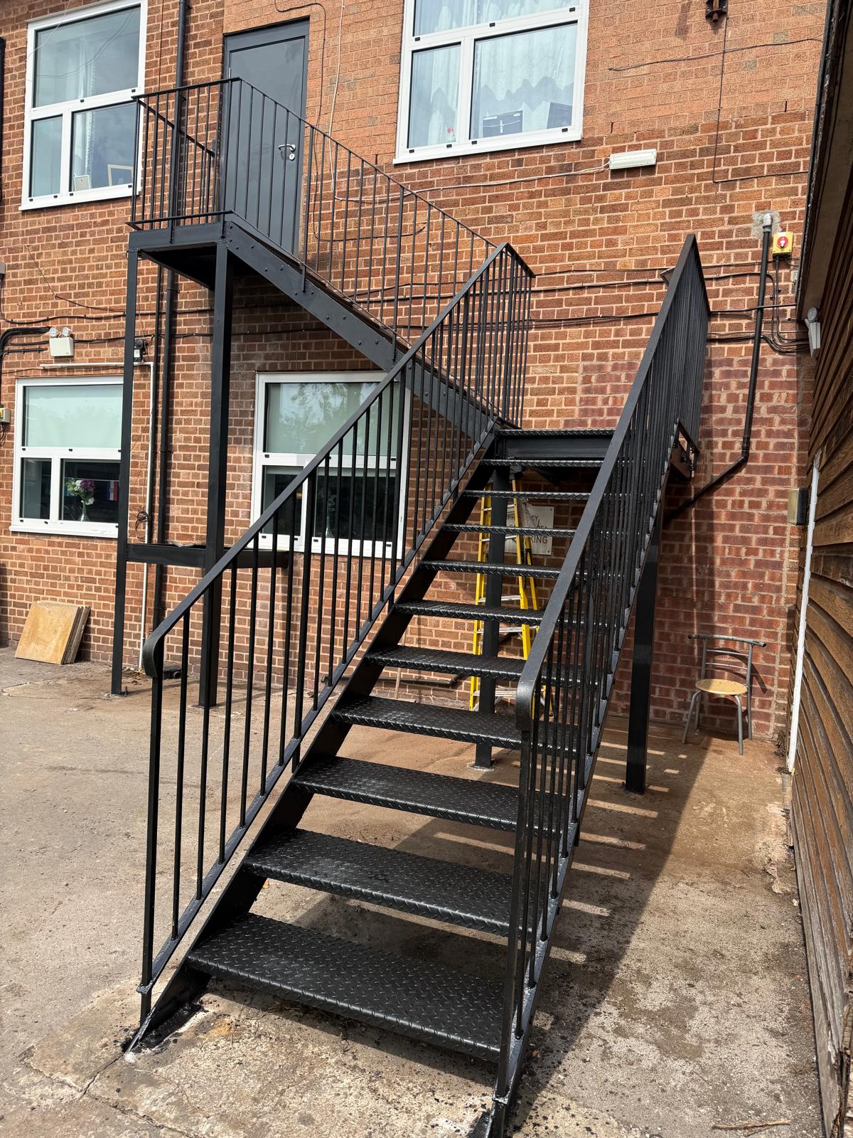External Fire Escape Descaling at St George’s, Wallasey