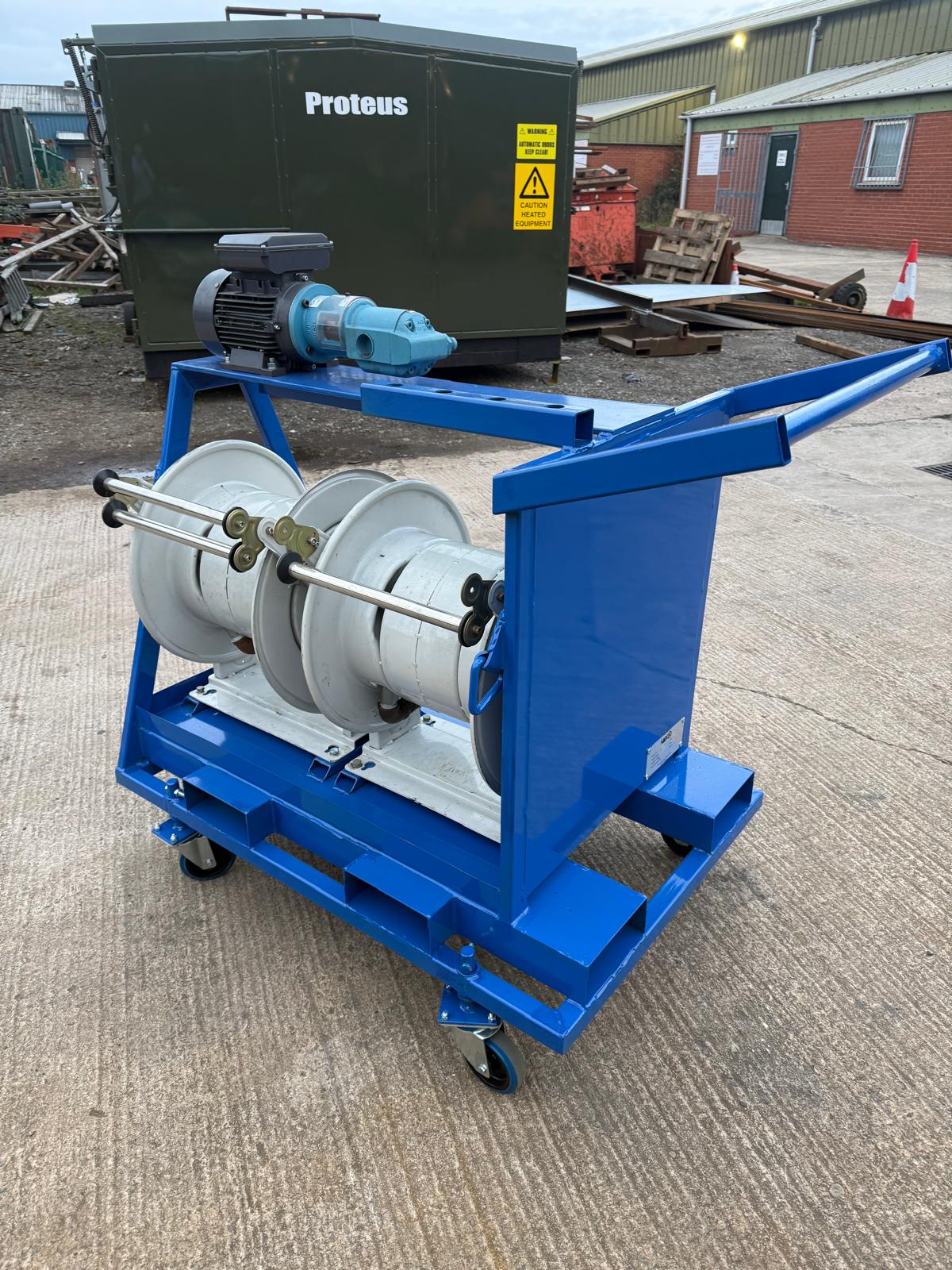Pump Trolleys with Retractable Hose Reels